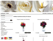 Tablet Screenshot of bloemenshopdebuxus.nl